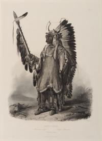 BODMER, Karl (1809-1893). ACKERMAN & Co., publisher. A group of 2 engravings of Mandan and Gros Ventre Indians.
