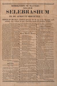 [ENSLAVEMENT & ABOLITION]. Anti-Black satirical broadside. Greenfield, MA: N.p., [1818].