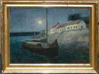 Edwin Willard Deming, (American, 1860-1942), Port Scene