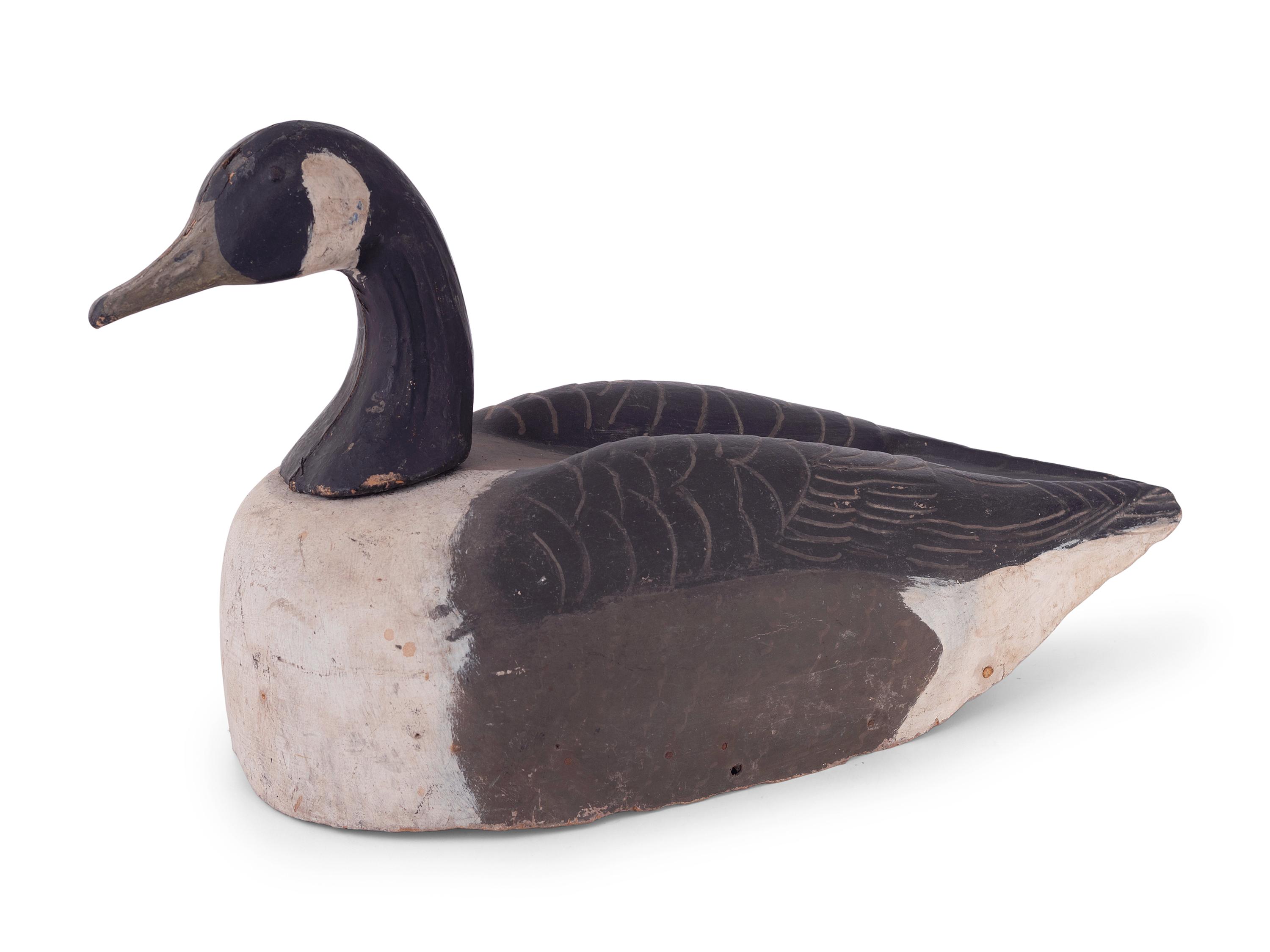 Three Painted Goose Decoys