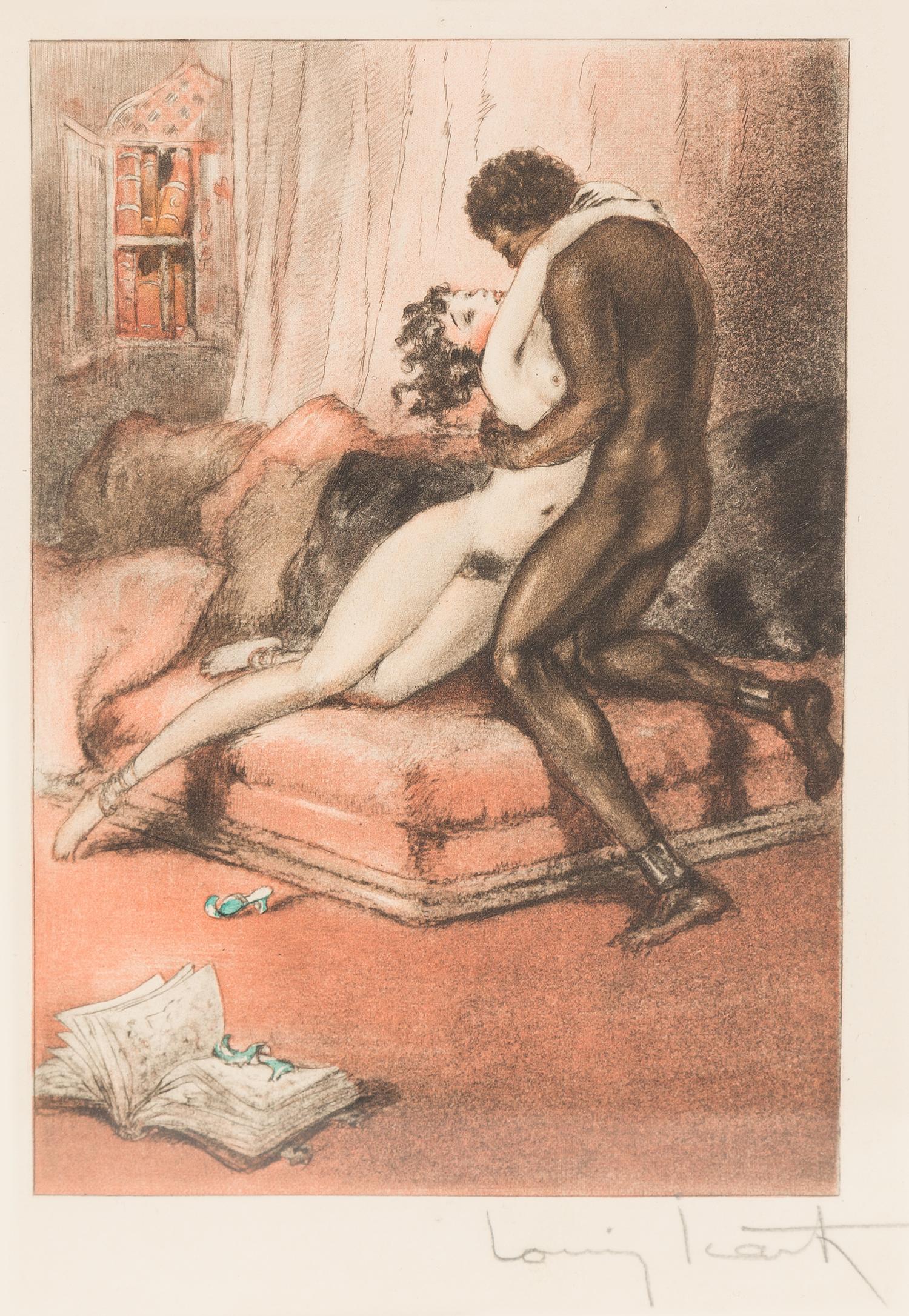Louis Icart, (French, 1888-1950), two works