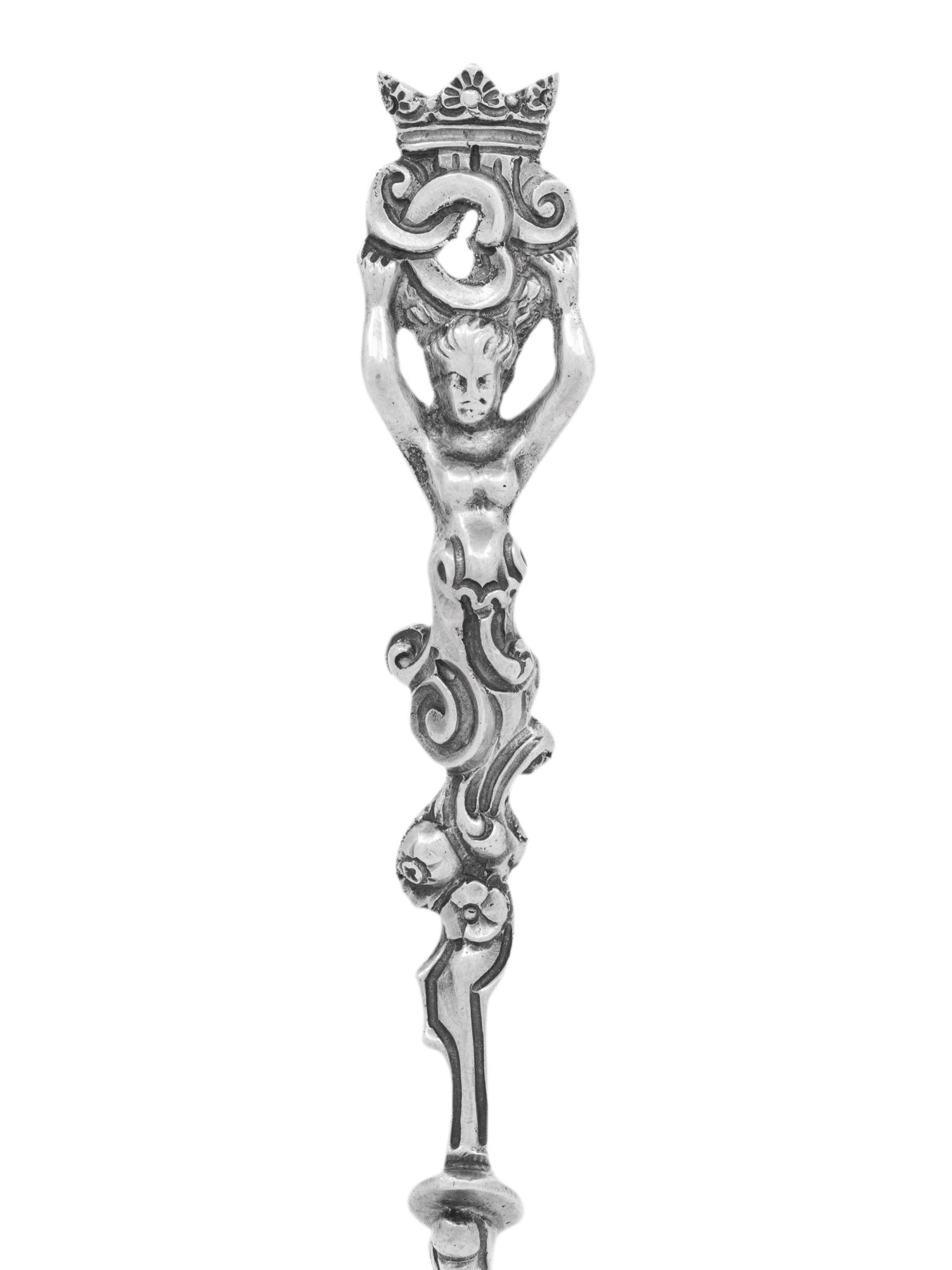 An Irish Victorian Silver Christening Spoon