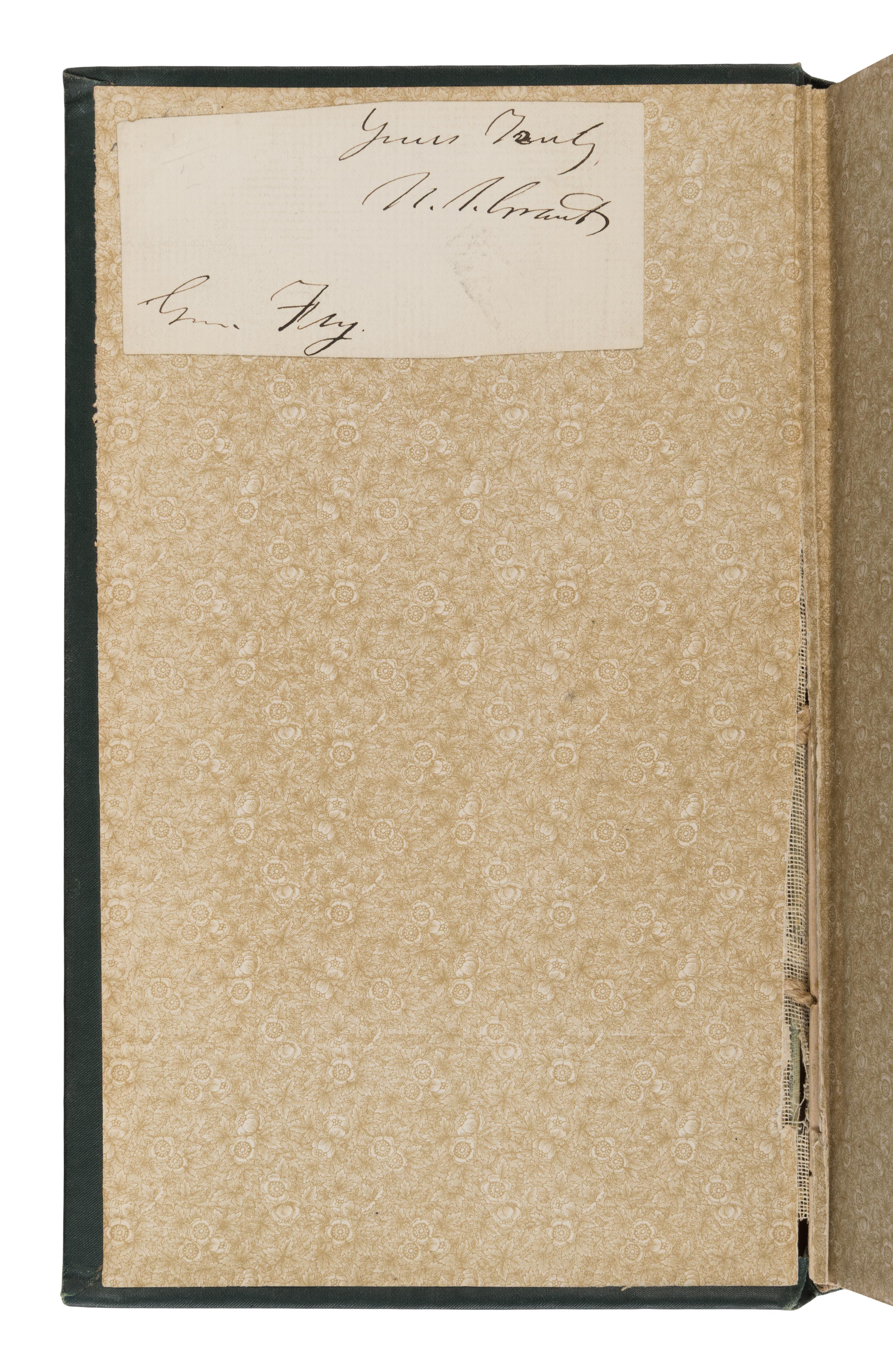 Grant, Ulysses S. (1822-1885). Personal Memoirs of U.S. Grant . New York: Charles L. Webster & Company, 1885-1886.