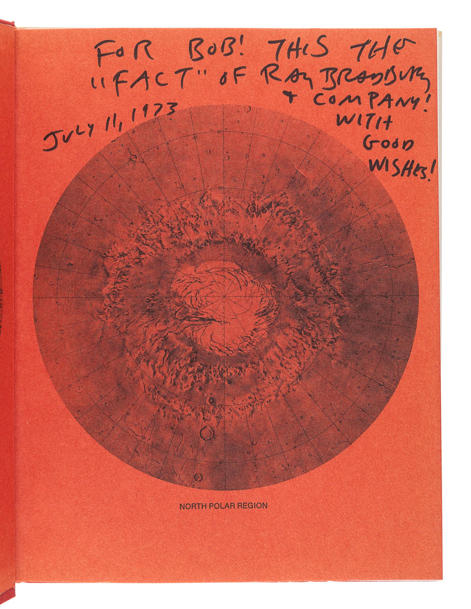 [BRADBURY, Ray (1920-2012)]. A group of 5 works SIGNED OR INSCRIBED by Bradbury, comprising: