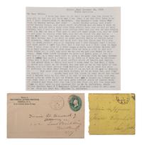 [CIVIL WAR]. Correspondence with African American soldier William Jefferson, 8th US Colored Troops, incl. a letter from his mother, and a circular issued to the 20th and 26th Regiments USCTs.