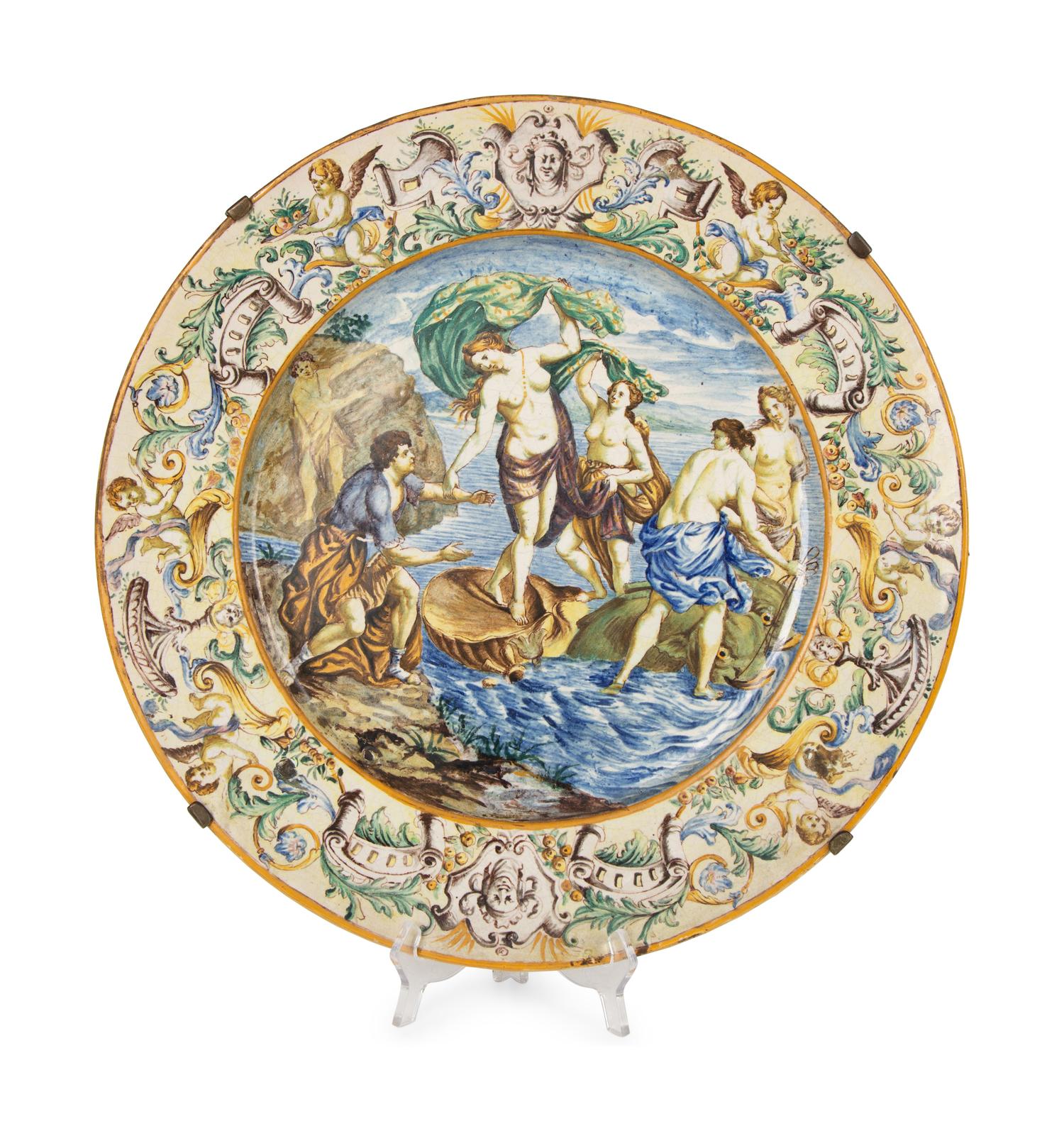 Three Italian Majolica Chargers — EARLY 20TH CENTURY