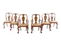 A Set of Six George I Walnut Dining Chairs