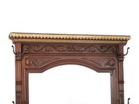 A Victorian Architectural Carved Walnut Hall Bench