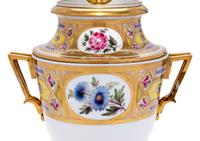 A Paris Porcelain ' Church Gresley' Fruit Cooler and Cover