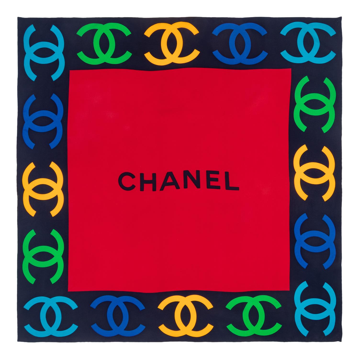 Five Chanel Silk Scarves