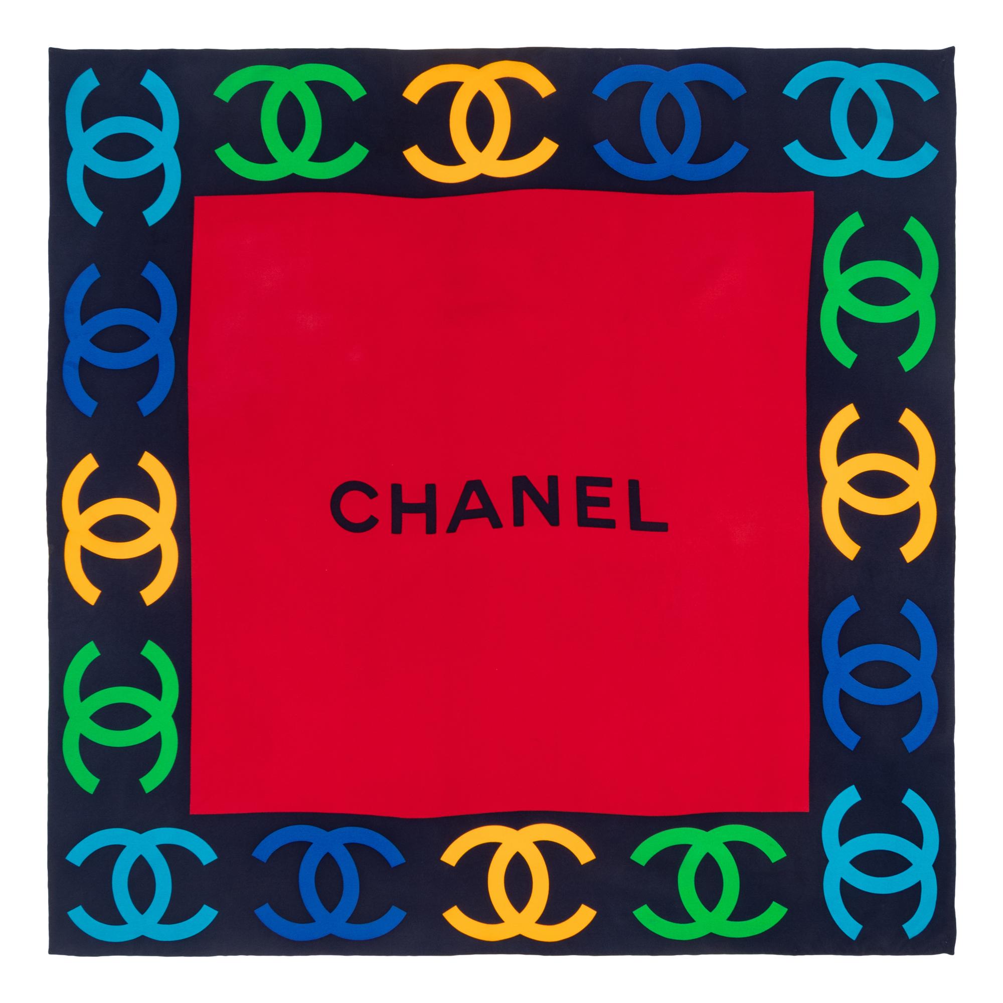 Five Chanel Silk Scarves