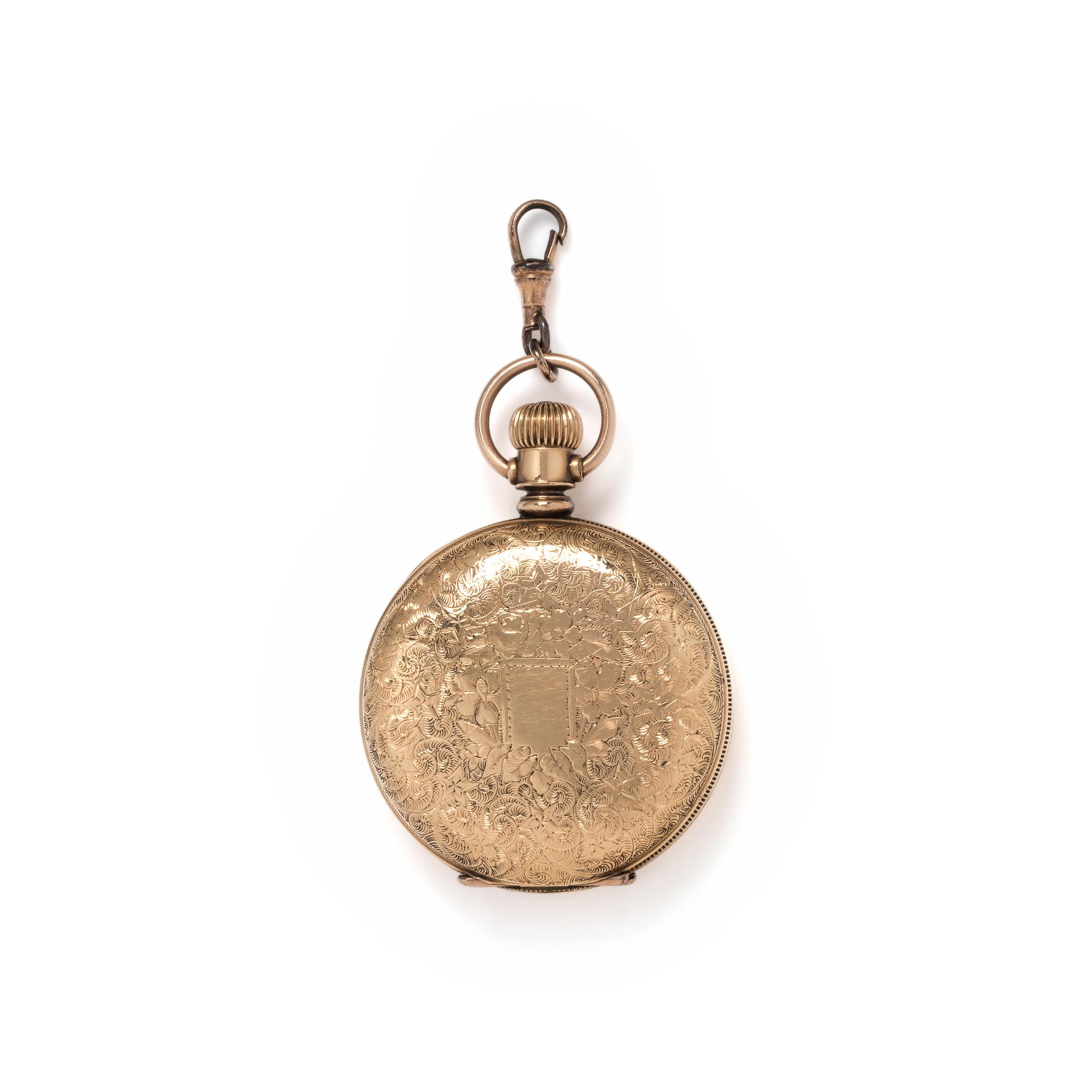 ELGIN, GOLD-FILLED HUNTER CASE POCKET WATCH