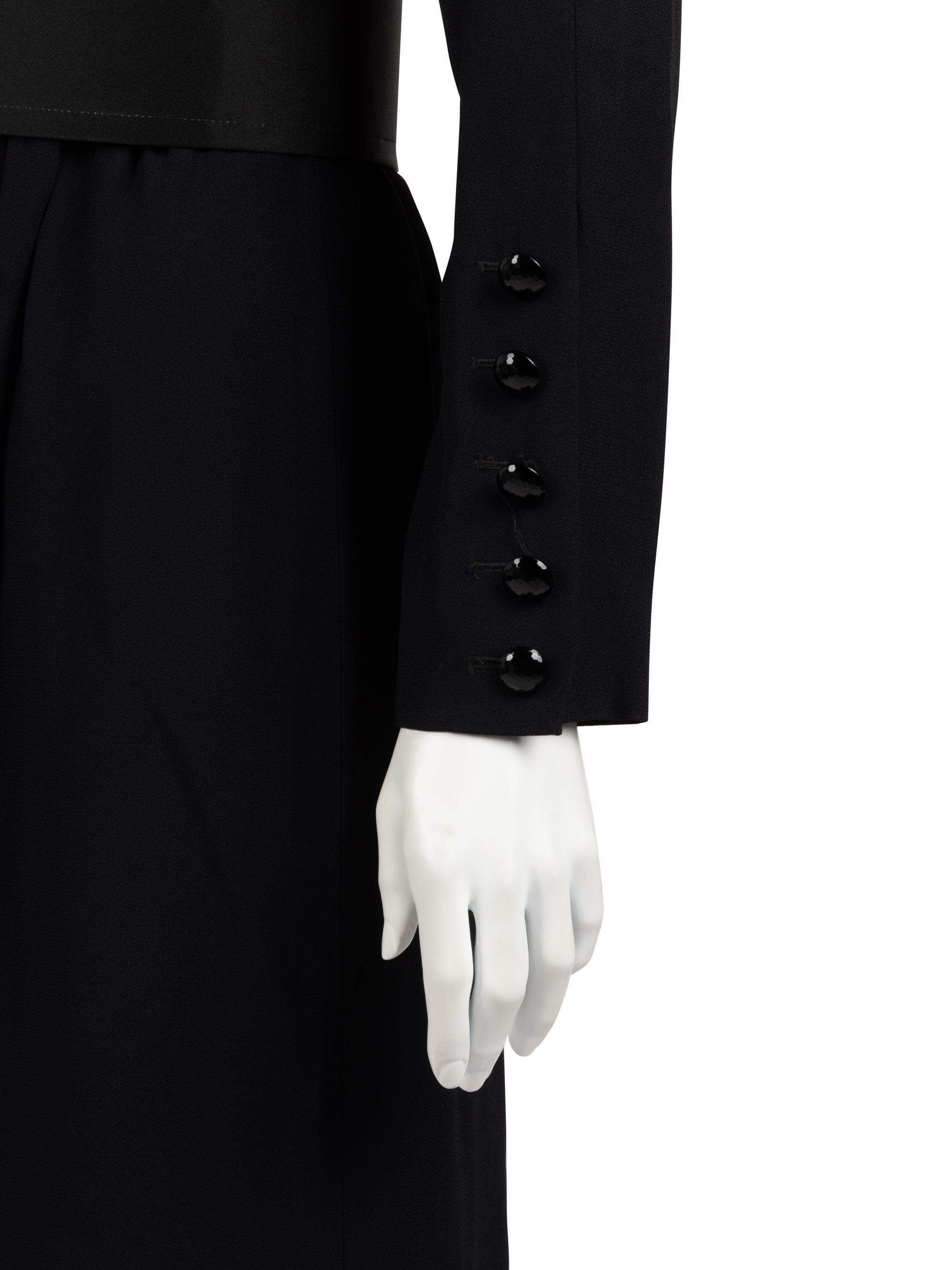 Saint Laurent Rive Gauche Wrap Dress with Belt, 1980s