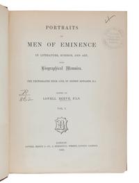 EDWARDS, Ernest (1837-1903)], photographer. Portraits of Men of Eminence in Literature, Science, and Art, with Biographical Memoirs. Lovell Reeve, editor. Vol.I-II: London: Lovell Reeve & Co., 1863, 1864; Vol.III-V: London: Alfred William Bennett, 1865, 1866.