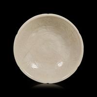 A large Chinese Dingyao carved hexifoliate bowl 定窯刻劃花盌 Northern Song Dynasty ??