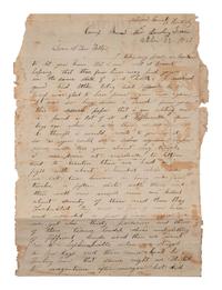 [CIVIL WAR]. Soldier's letter describing encounters with Morgan's Raiders. Warren Co., KY, 1862.