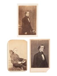 [DAVIS, JEFFERSON (1808-1889)]. 5 images of and related to the CSA President.