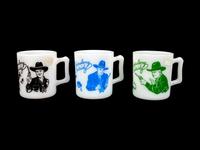 Six Hopalong Cassidy Mugs