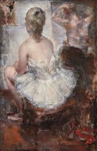 Grigory Gluckmann (Belarusian, 1898-1973) — Seated Dancer