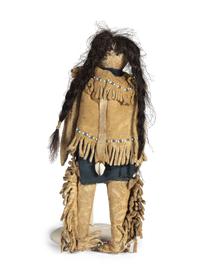 Southern Plains Beaded Hide Doll