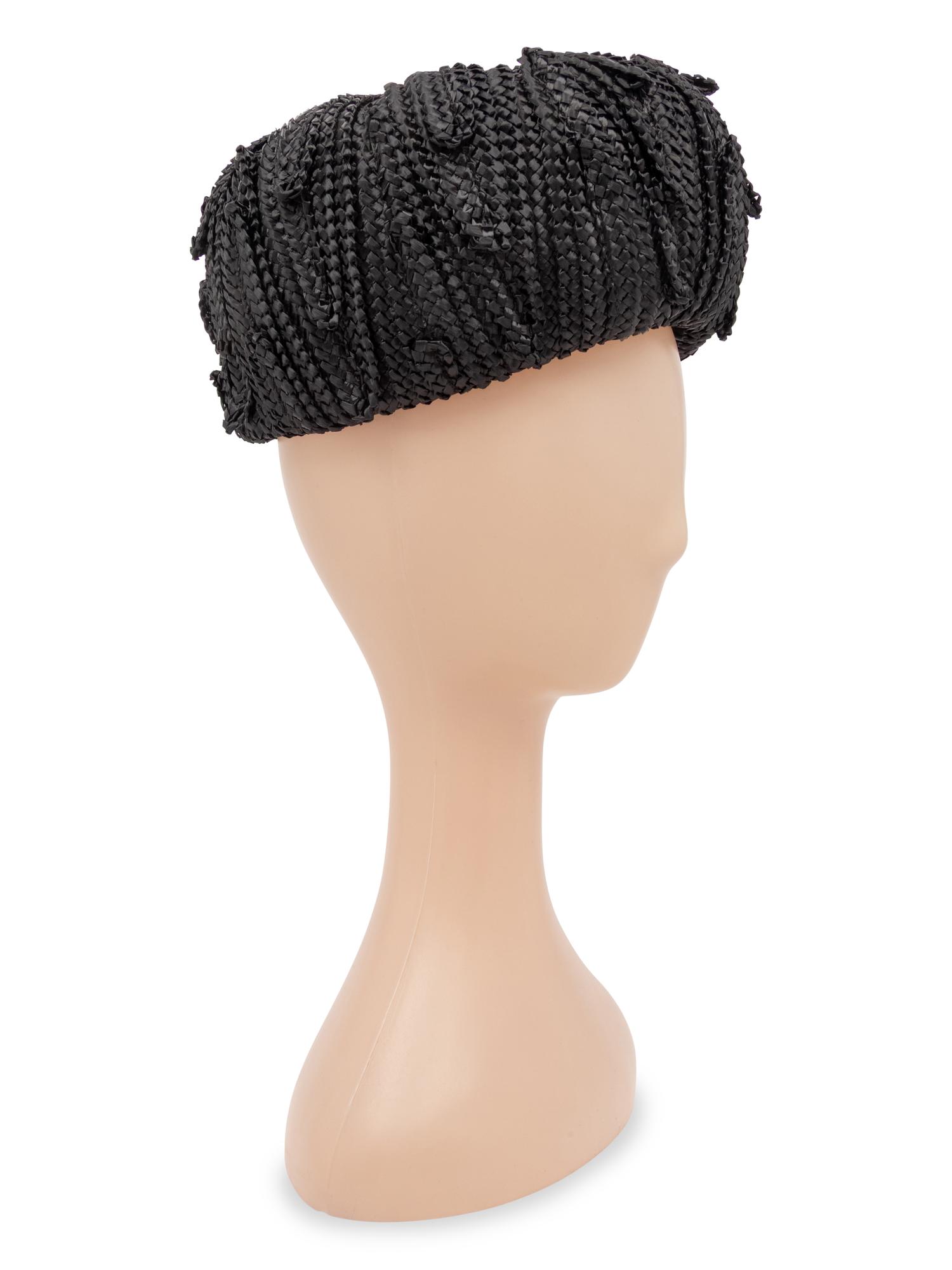 Halston, Braided Raffia Hat