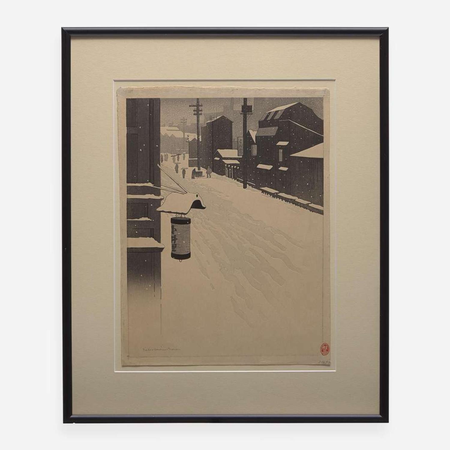 Pieter Irwin Brown 浮世绘两幅 (Dutch/Irish b.1903-d.1988)