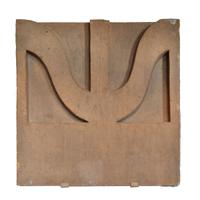 A Sullivan Designed Terra Cotta Facade Fragment from the St. Nicholas Hotel 22" W x 7.5" D x 23" H — United States, Circa 1894