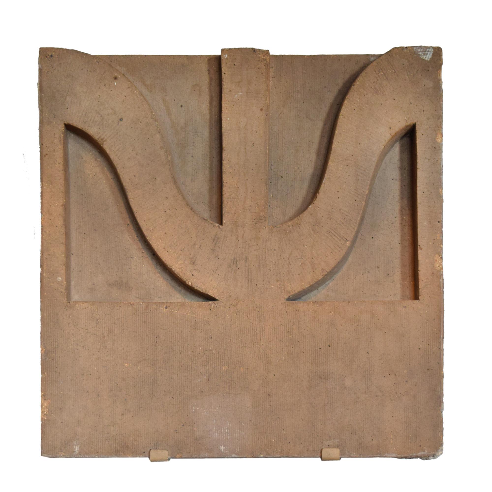 A Sullivan Designed Terra Cotta Facade Fragment from the St. Nicholas Hotel 22" W x 7.5" D x 23" H — United States, Circa 1894