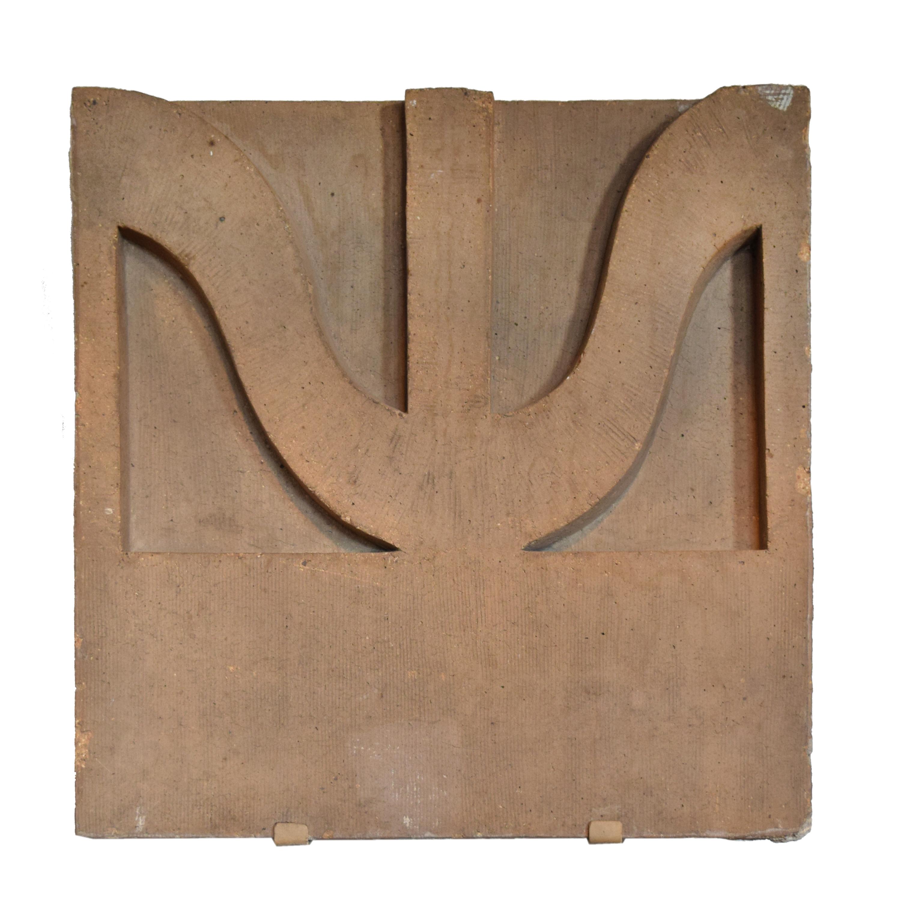 A Sullivan Designed Terra Cotta Facade Fragment from the St. Nicholas Hotel 22" W x 7.5" D x 23" H — United States, Circa 1894