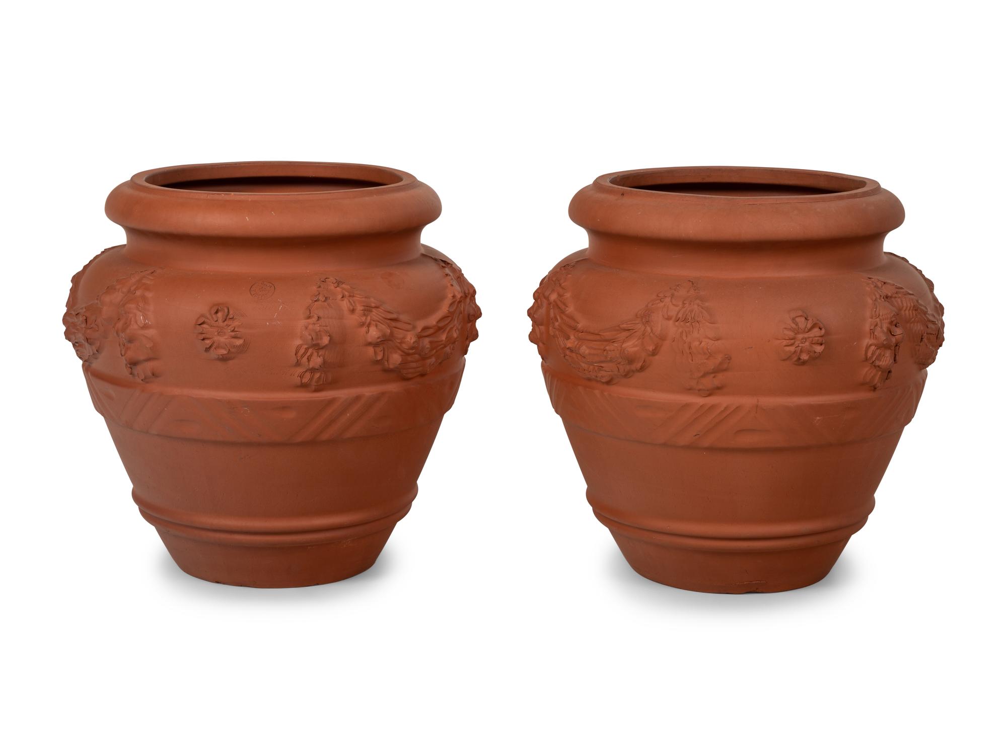 A Pair of Italian Terracotta Planters