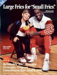 A Michael Jordan Signed Autograph Original Jean Moss Polaroid Proof for McDonalds Acclaimed 1987 Muscular Dystrophy Advertisement (Beckett Authentication Services, Moss Family Letter)