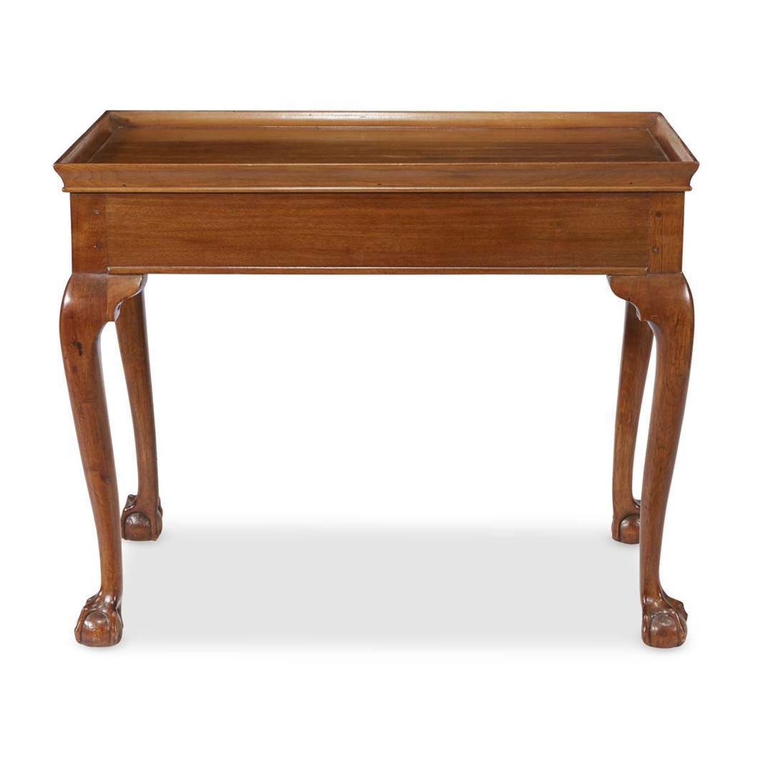Chippendale rectangular mahogany dish-top tea table