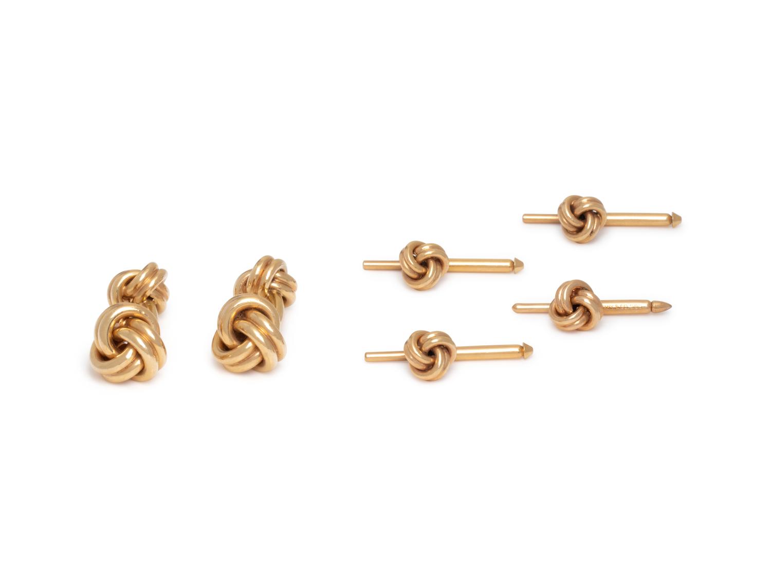 YELLOW GOLD KNOT DRESS SET