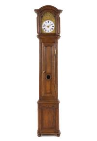 A Louis Philippe Oak Tall Case Clock