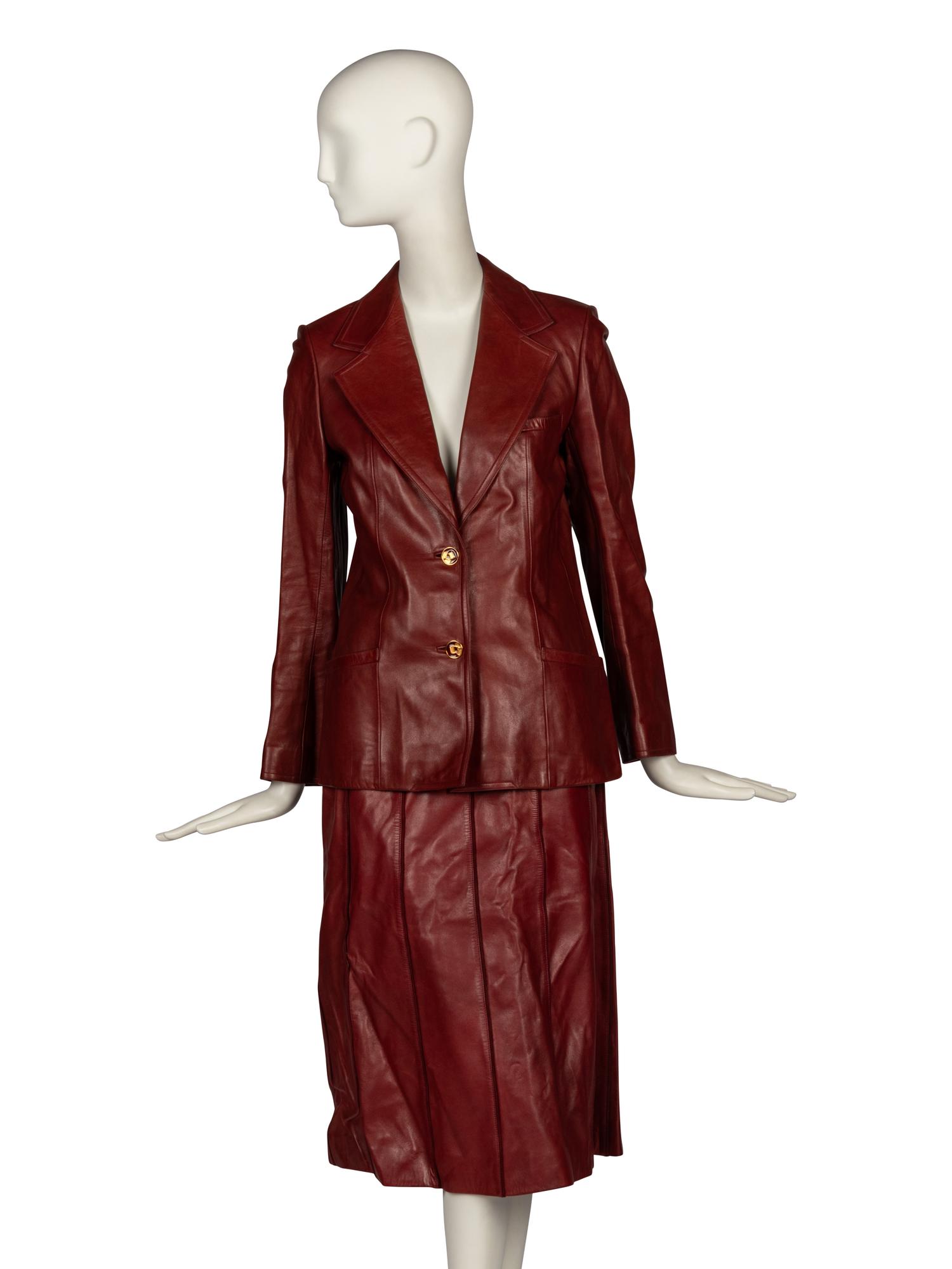 Gucci, Leather Jacket & Skirt, 1977