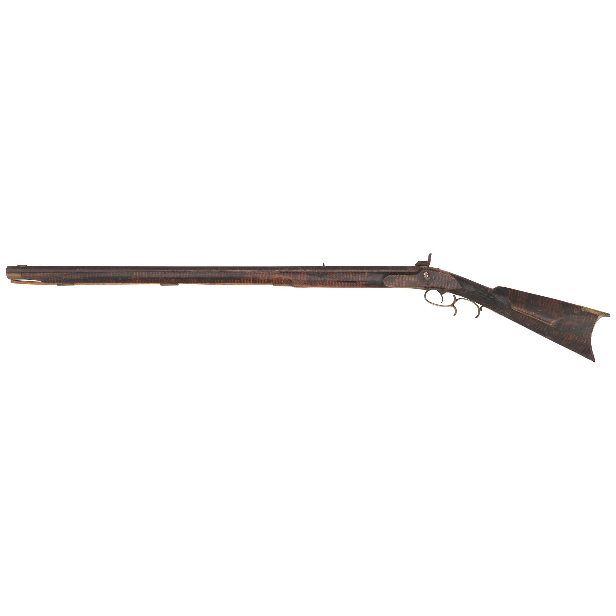 Lancaster Marked Percussion Fullstock Rifle Probably by Leman
