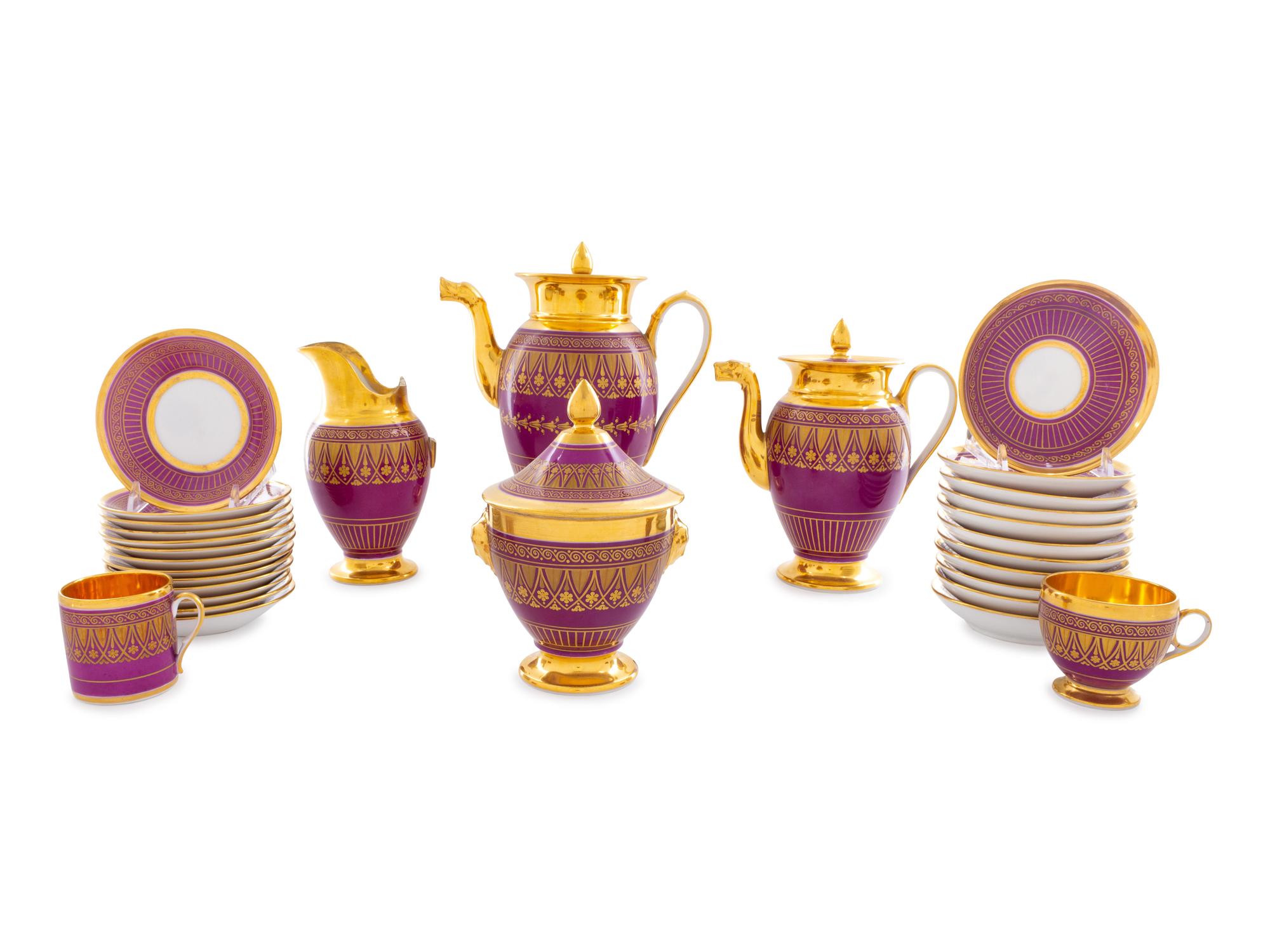 A French Porcelain Tea and Coffee Service