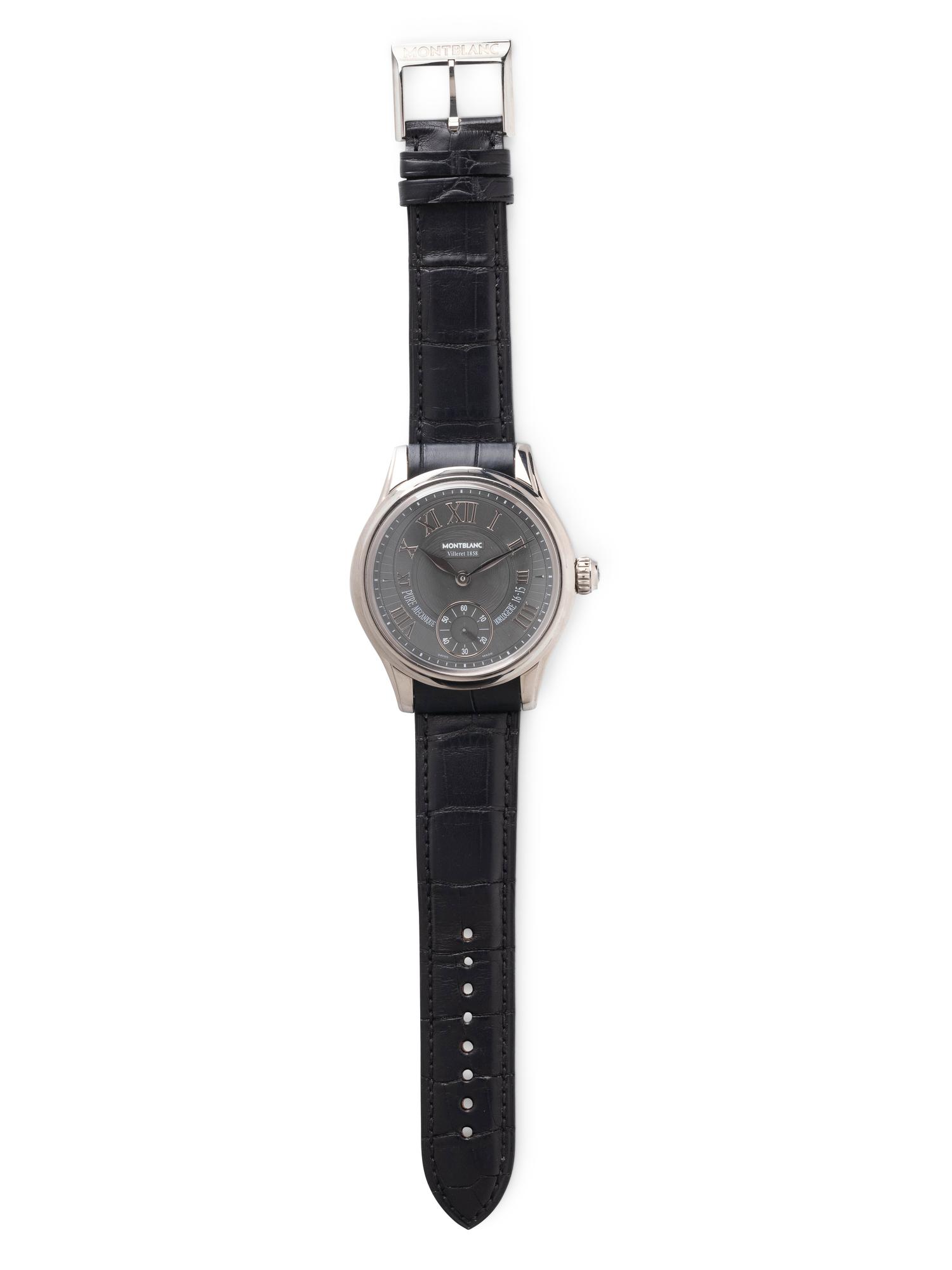 A RARE AND WELL-PRESERVED MONTBLANC, REF. M161301 18K WHITE GOLD LIMITED EDITION 'VILLERET' WRISTWATCH
