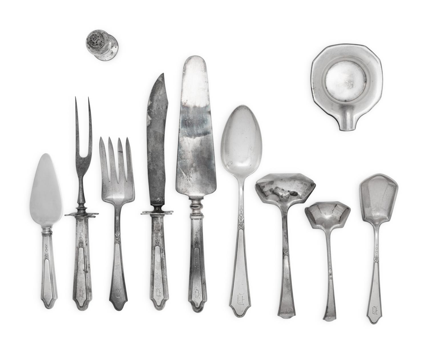 An American Silver Flatware Service