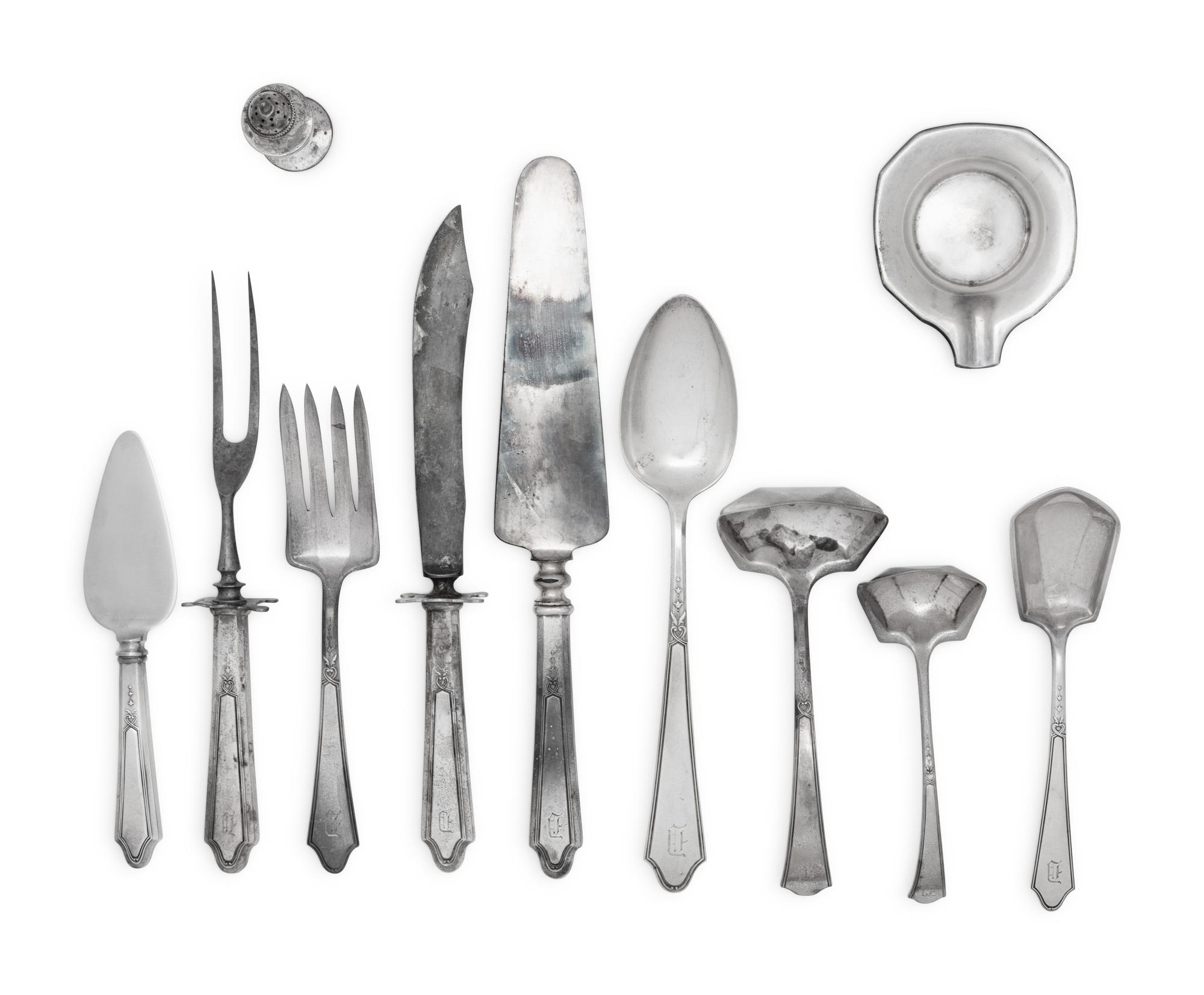 An American Silver Flatware Service