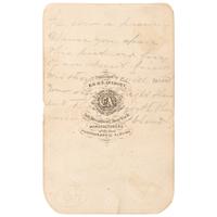 John Singleton Mosby Signed CDV