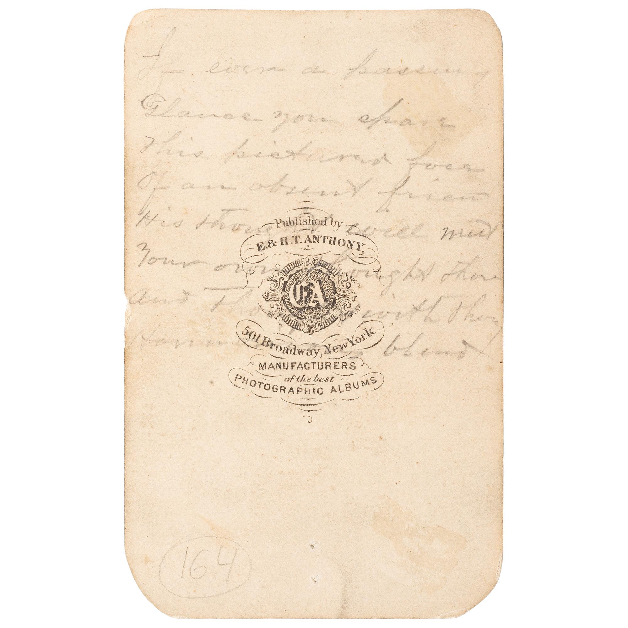 John Singleton Mosby Signed CDV