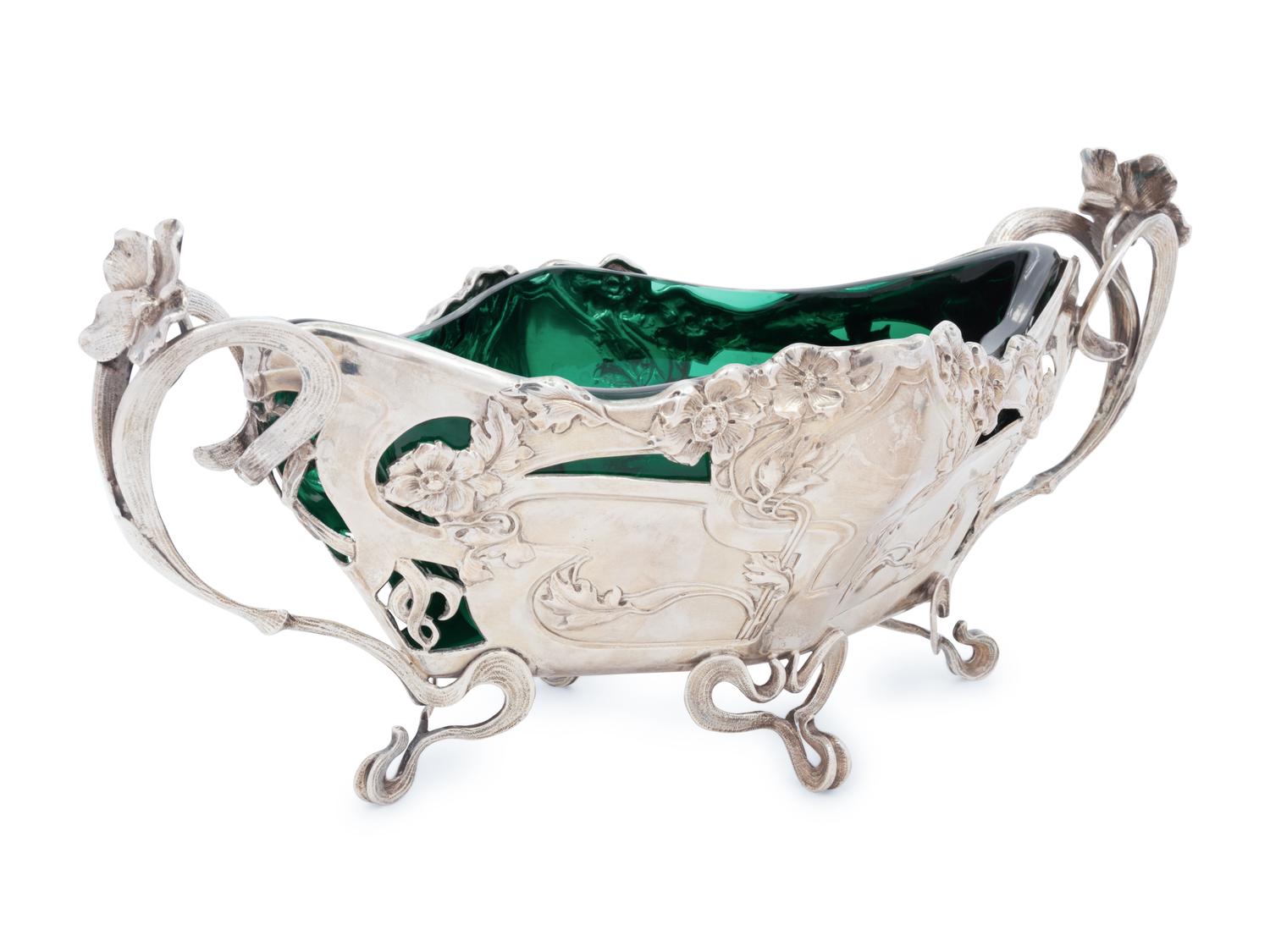 An Austro-Hungarian Art Nouveau Silver Center Bowl