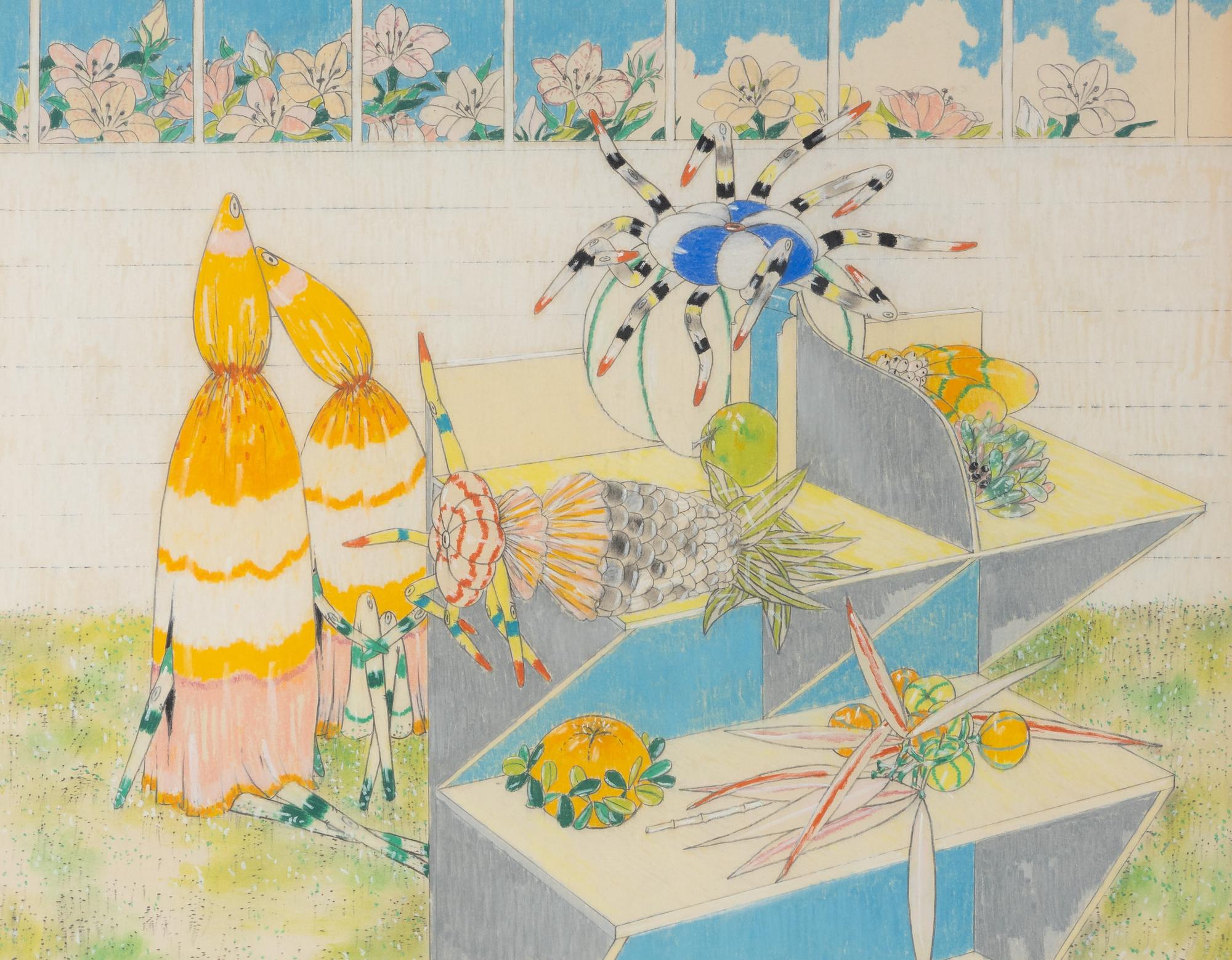Untitled (Study for Two Children Observing Nature), 1965