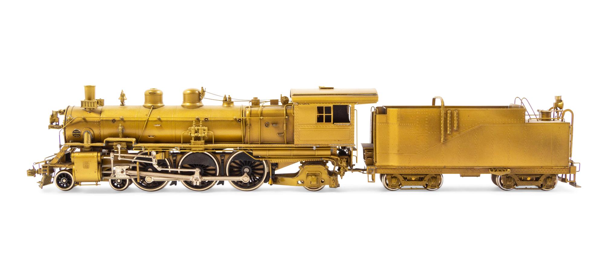A United Scale Models Brass HO-Gauge 4-6-2 Locomotive and Tender