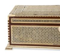 An Egyptian Mother-of-Pearl Parquetry Table Box