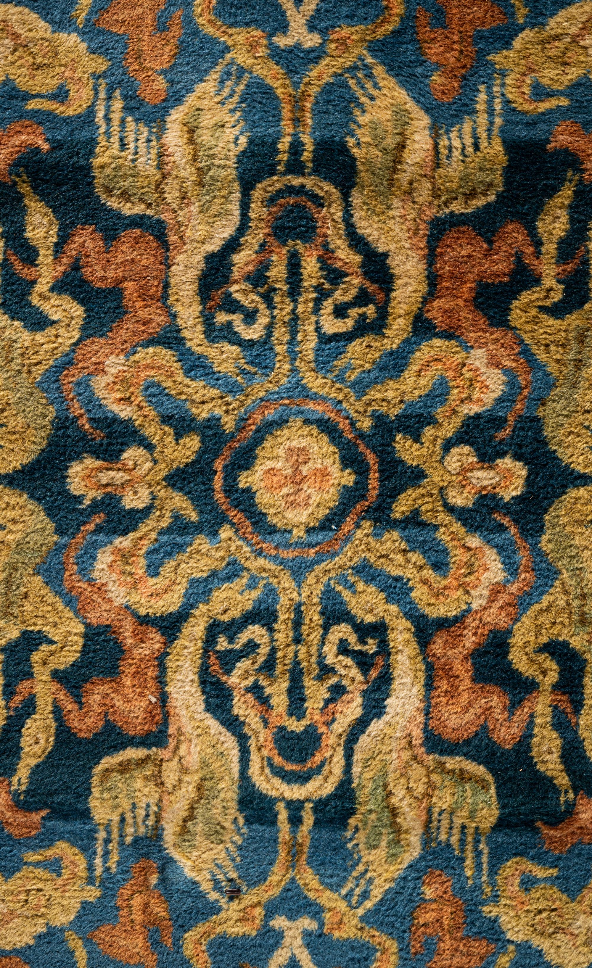 An Indian Wool "Hunt" Rug