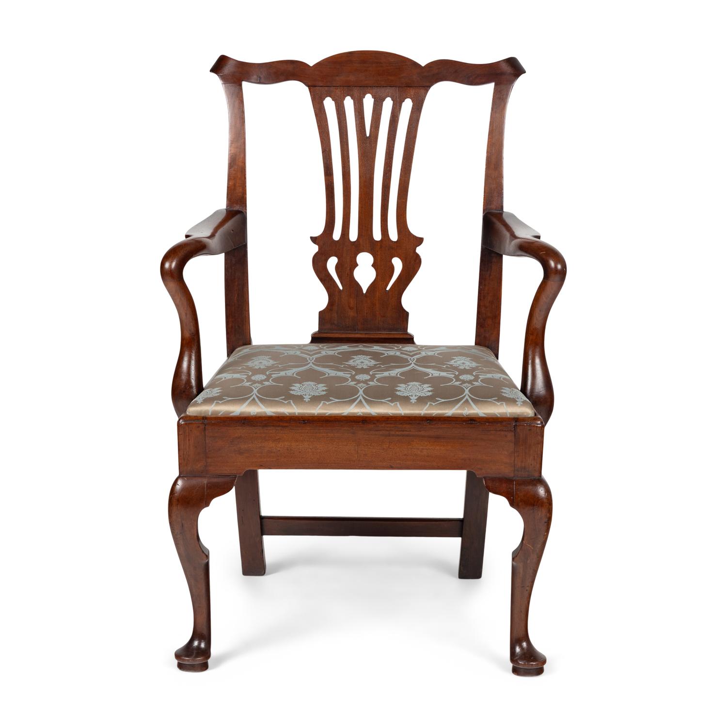 A Georgian Mahogany Armchair
