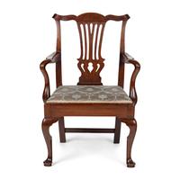 A Georgian Mahogany Armchair