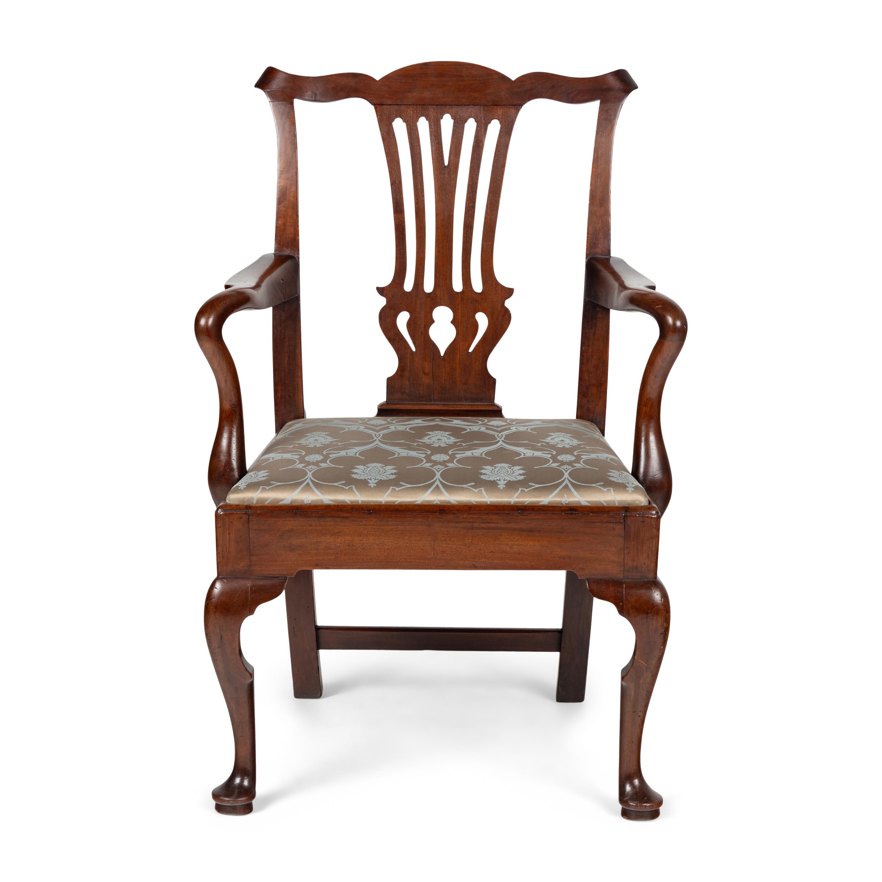 A Georgian Mahogany Armchair
